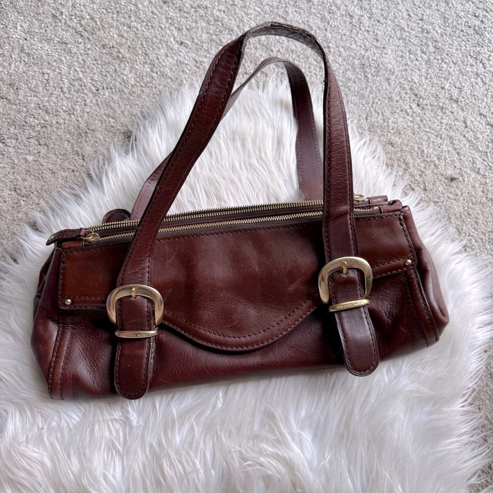Michael Kors Stanford Distressed Leather Sachel EUC